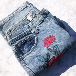 Express Vintage Floral Denim